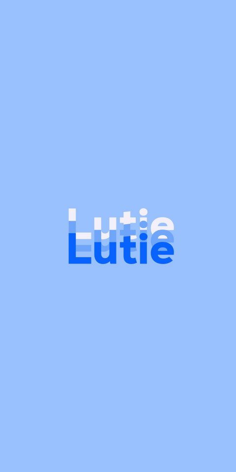 Free photo of Name DP: Lutie