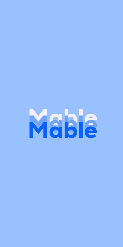 Free photo of Name DP: Mable