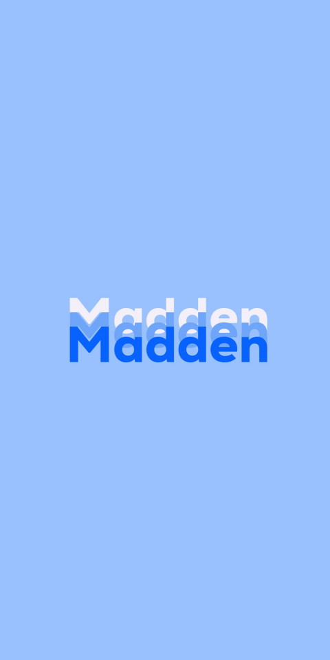 Free photo of Name DP: Madden