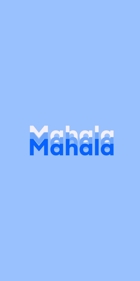 Free photo of Name DP: Mahala