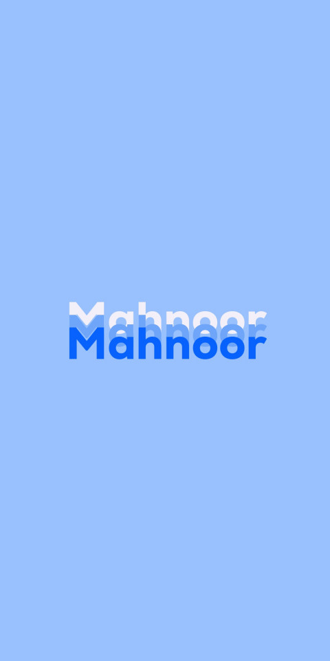 Free photo of Name DP: Mahnoor