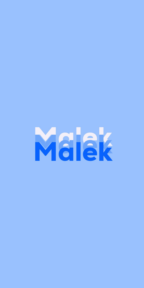 Free photo of Name DP: Malek