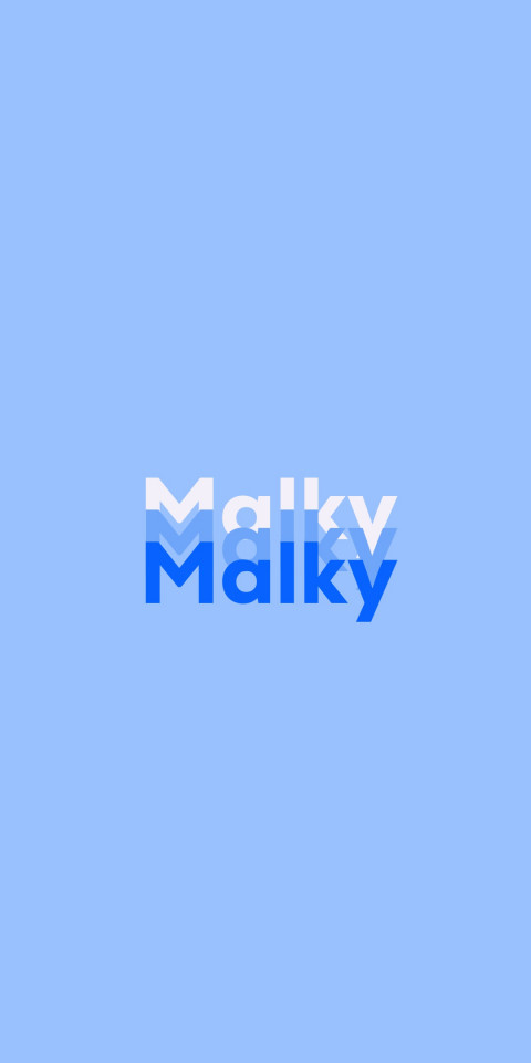 Free photo of Name DP: Malky