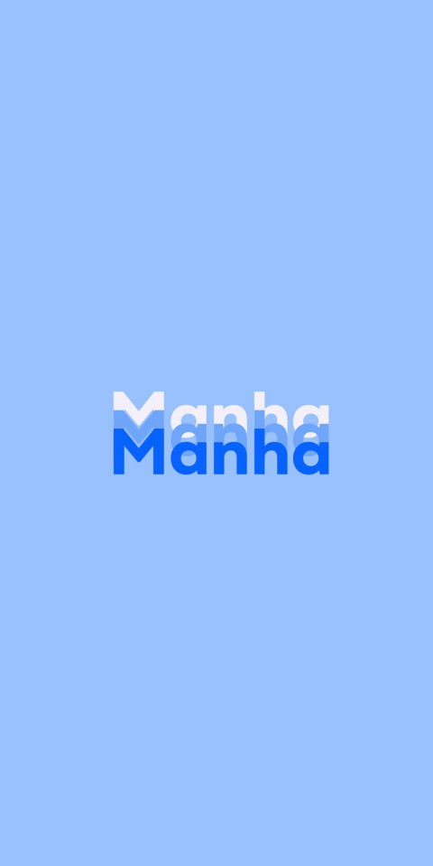 Free photo of Name DP: Manha
