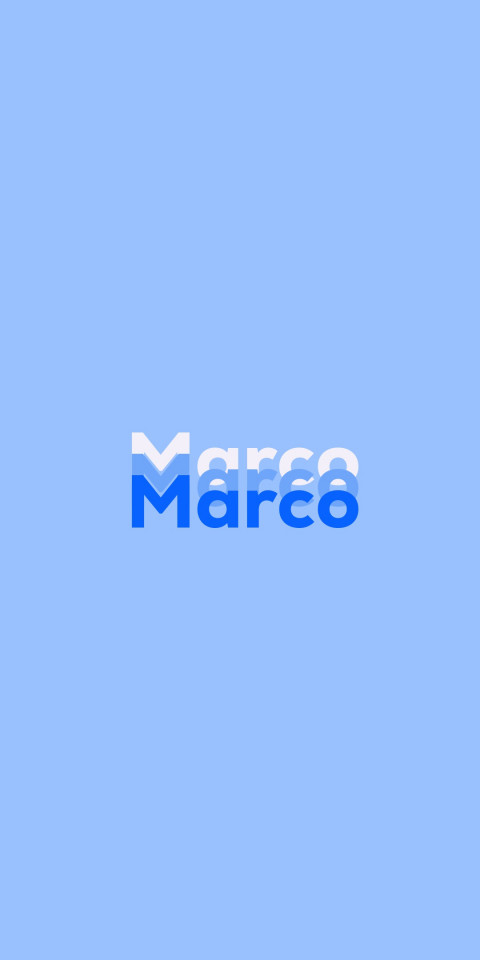 Free photo of Name DP: Marco