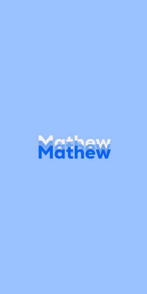 Free photo of Name DP: Mathew