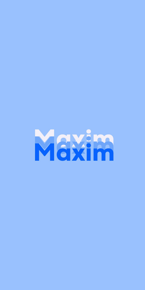 Free photo of Name DP: Maxim