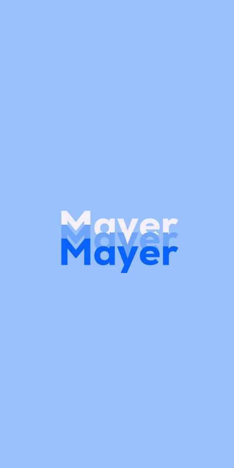 Free photo of Name DP: Mayer