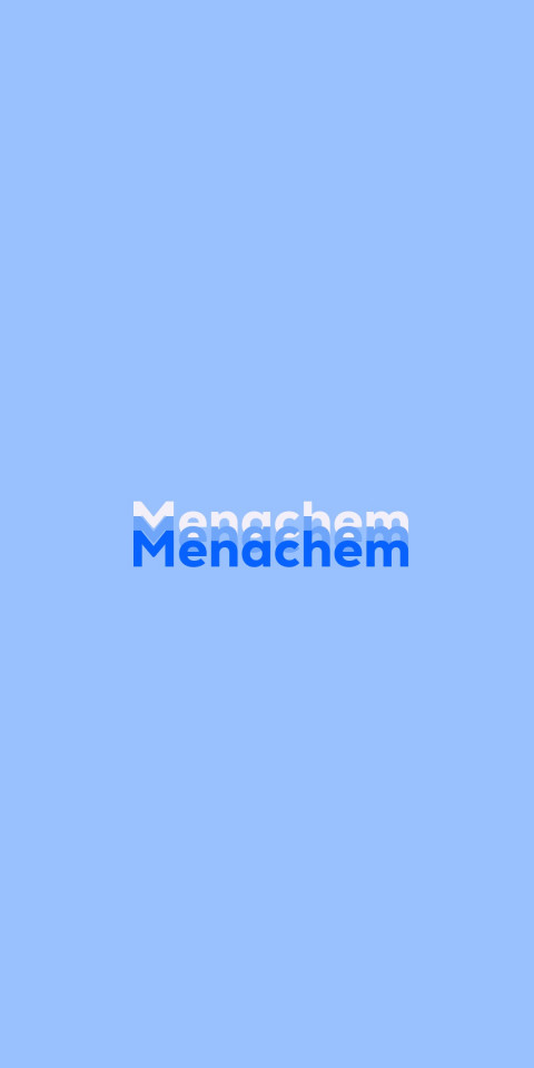 Free photo of Name DP: Menachem