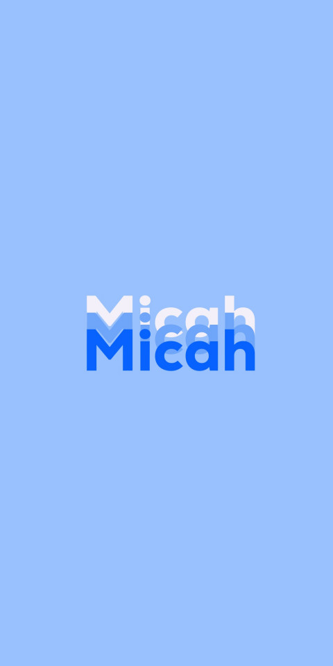 Free photo of Name DP: Micah