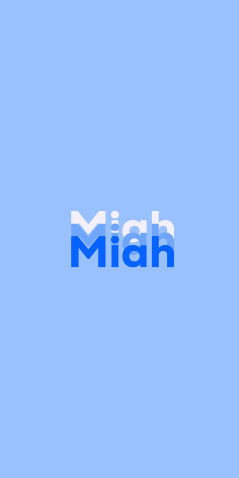 Free photo of Name DP: Miah