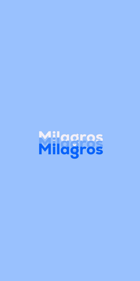 Free photo of Name DP: Milagros