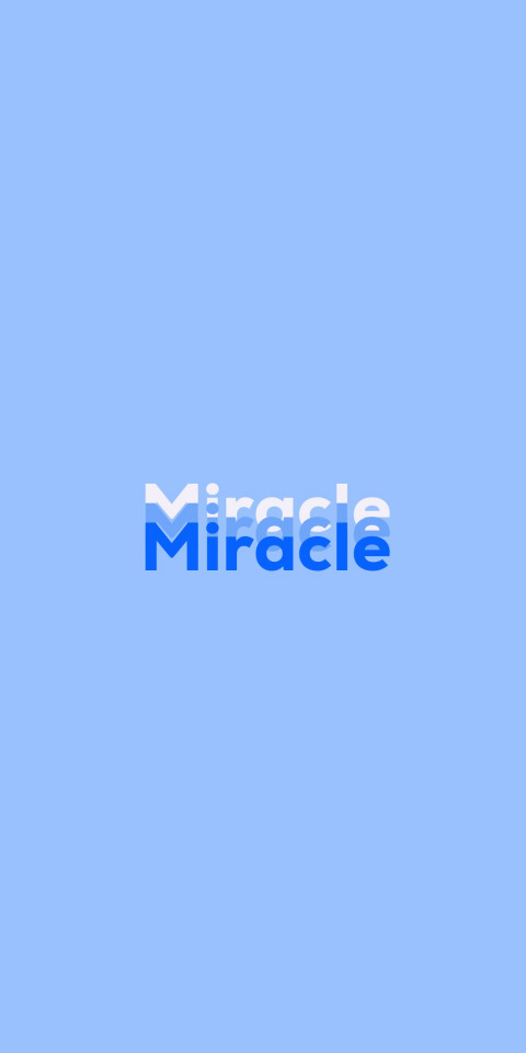 Free photo of Name DP: Miracle