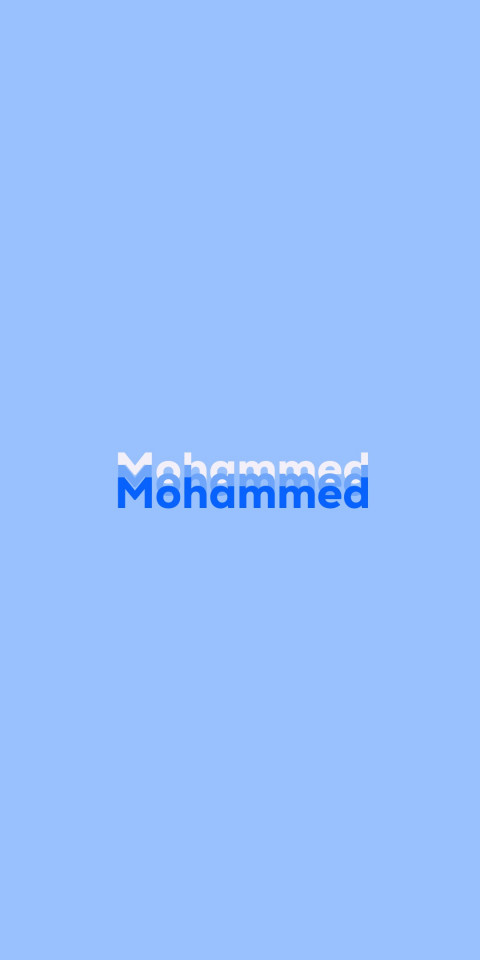Free photo of Name DP: Mohammed