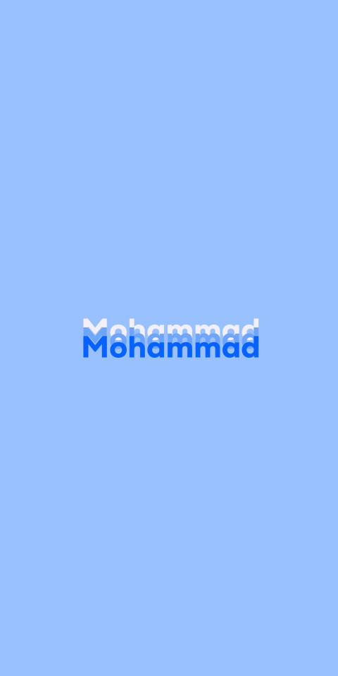 Free photo of Name DP: Mohammad