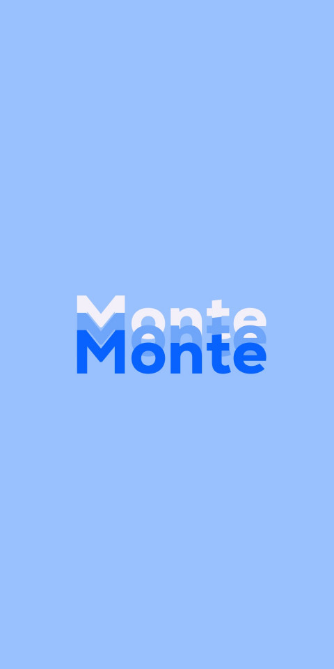 Free photo of Name DP: Monte