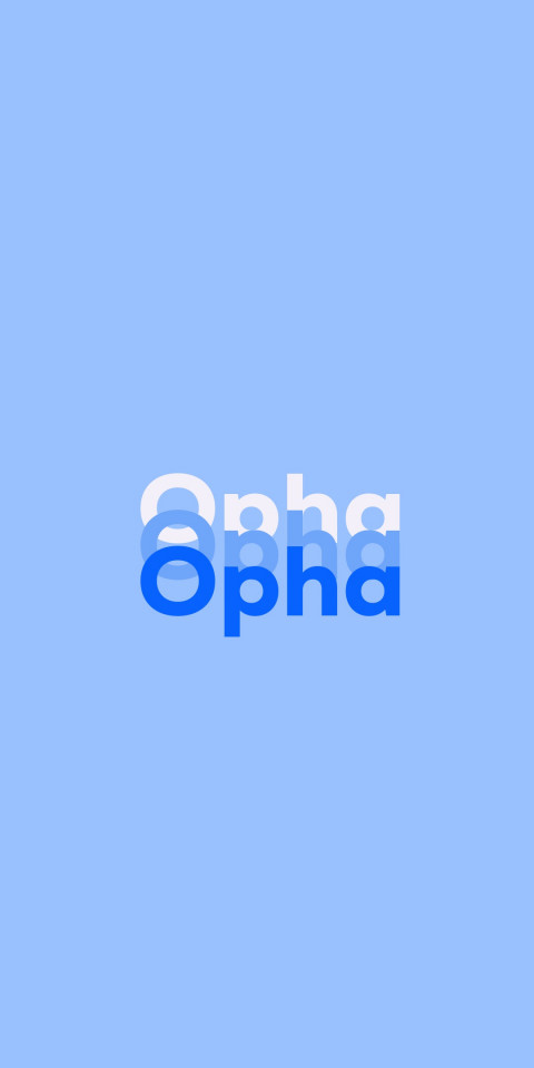 Free photo of Name DP: Opha