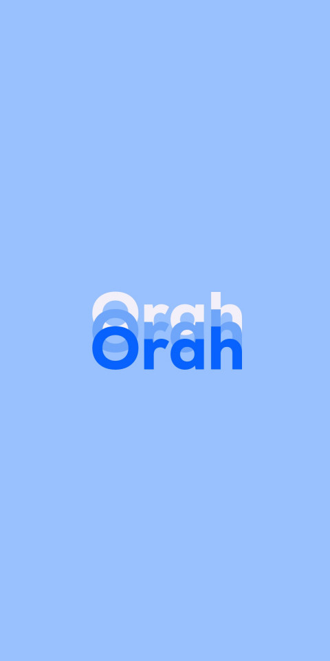 Free photo of Name DP: Orah