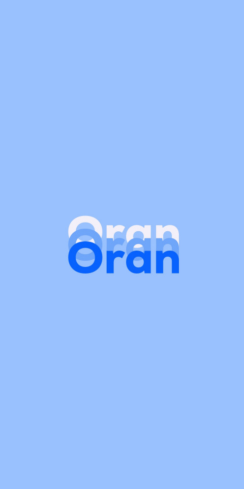 Free photo of Name DP: Oran