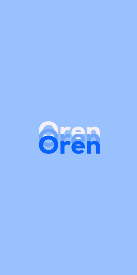 Free photo of Name DP: Oren