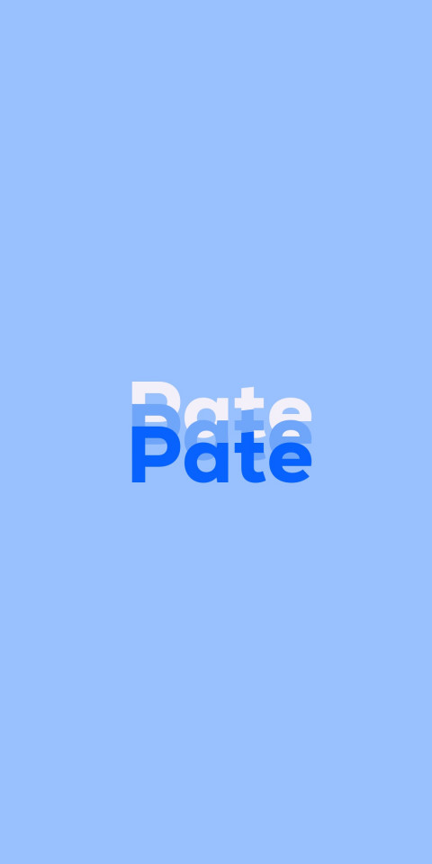 Free photo of Name DP: Pate