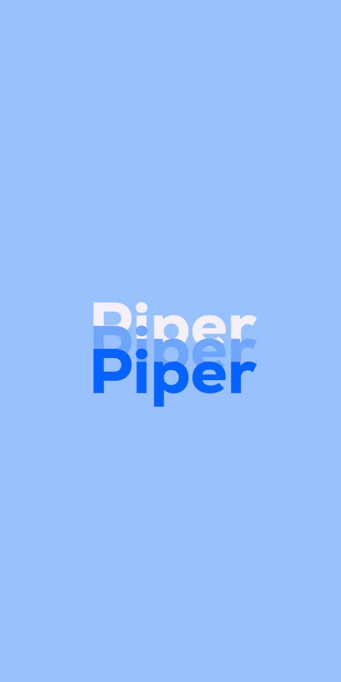 Free photo of Name DP: Piper