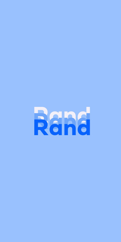 Free photo of Name DP: Rand