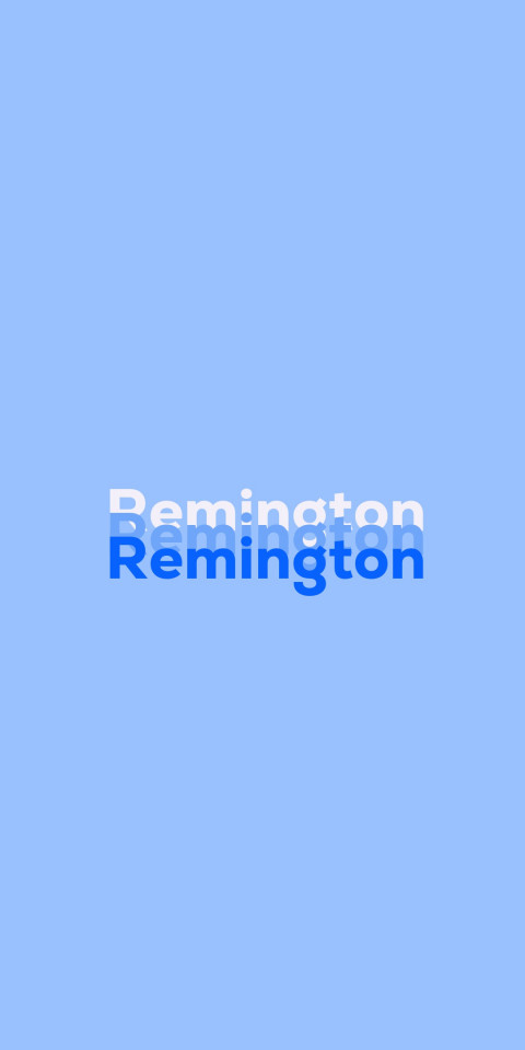 Free photo of Name DP: Remington