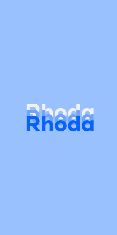 Free photo of Name DP: Rhoda