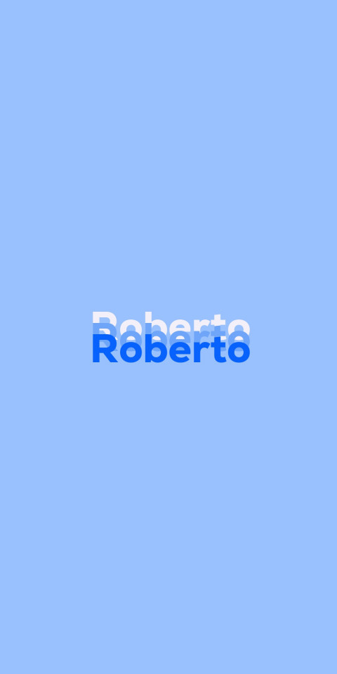 Free photo of Name DP: Roberto