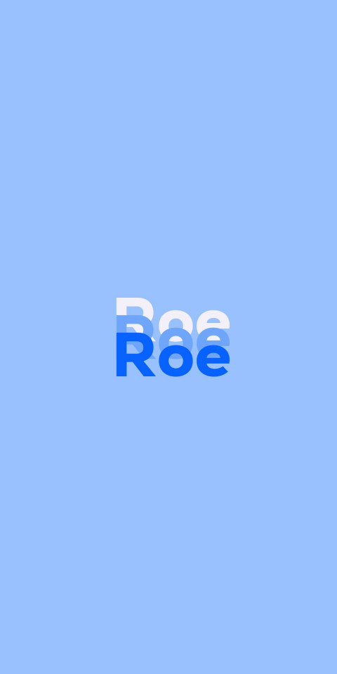 Free photo of Name DP: Roe