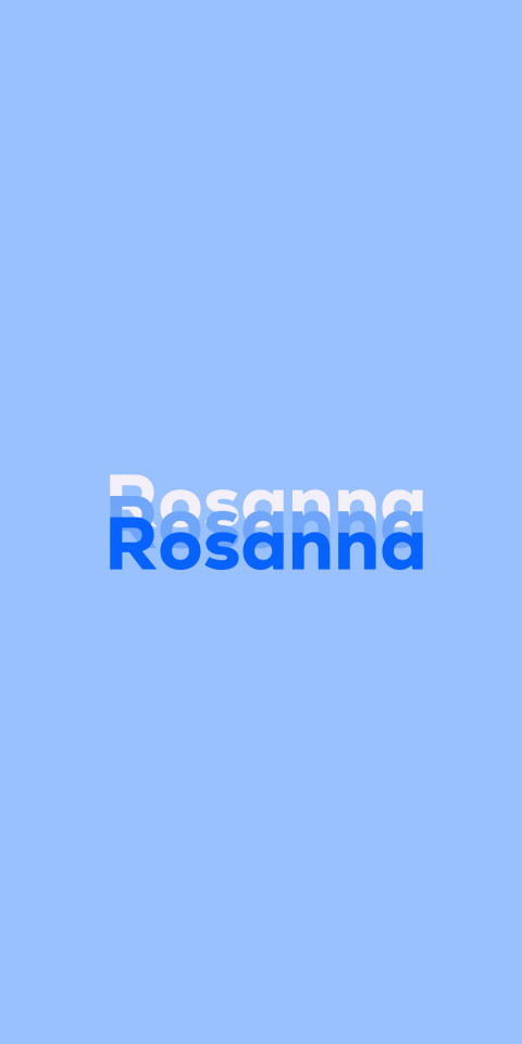Free photo of Name DP: Rosanna