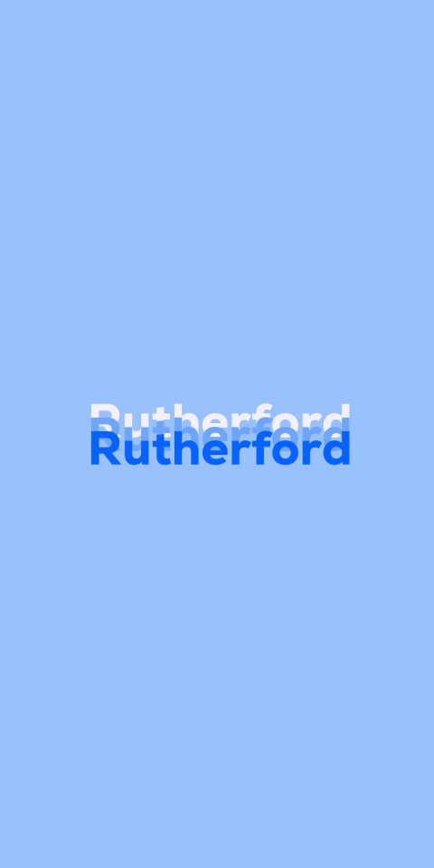 Free photo of Name DP: Rutherford