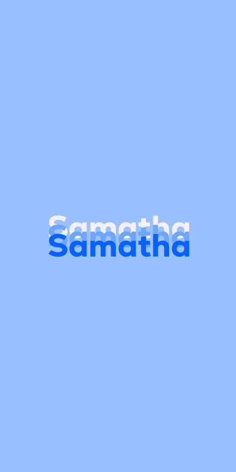 Free photo of Name DP: Samatha