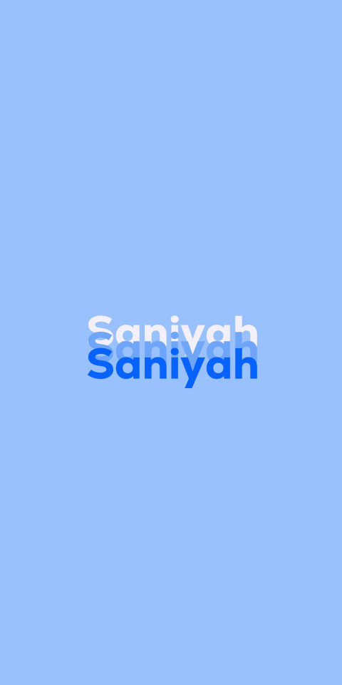 Free photo of Name DP: Saniyah