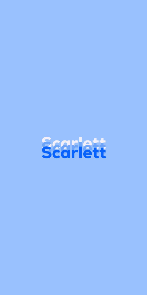 Free photo of Name DP: Scarlett