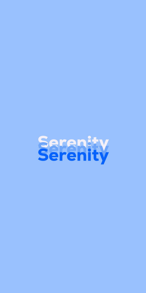 Free photo of Name DP: Serenity