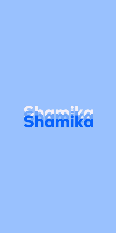 Free photo of Name DP: Shamika