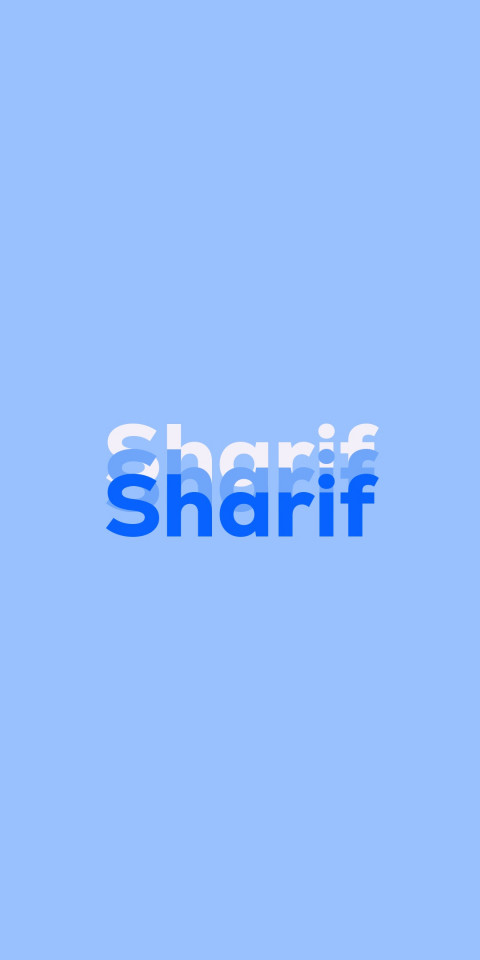 Free photo of Name DP: Sharif