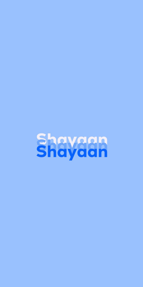 Free photo of Name DP: Shayaan