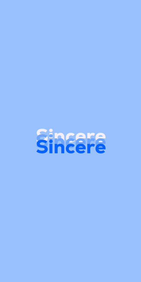 Free photo of Name DP: Sincere