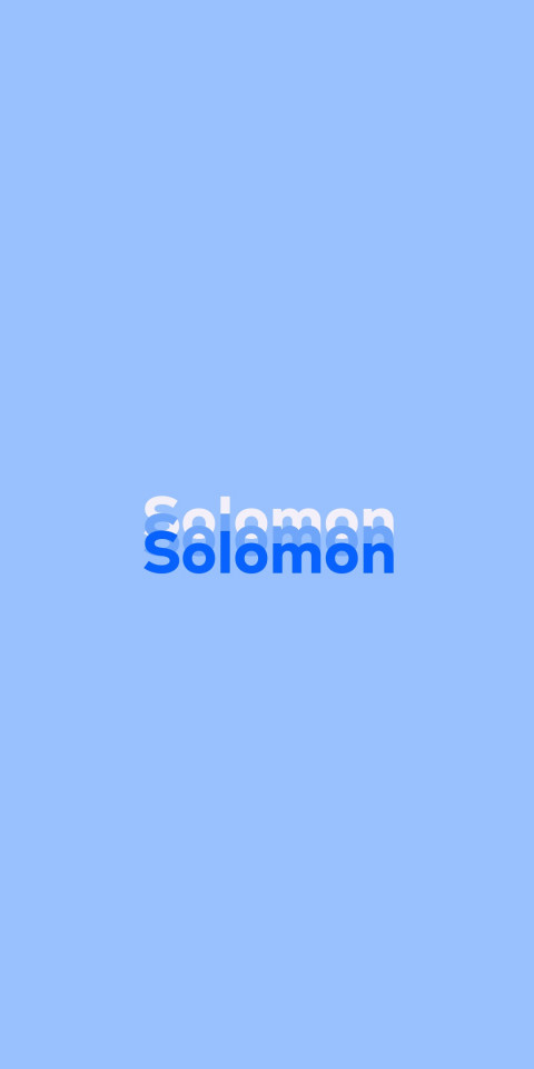 Free photo of Name DP: Solomon