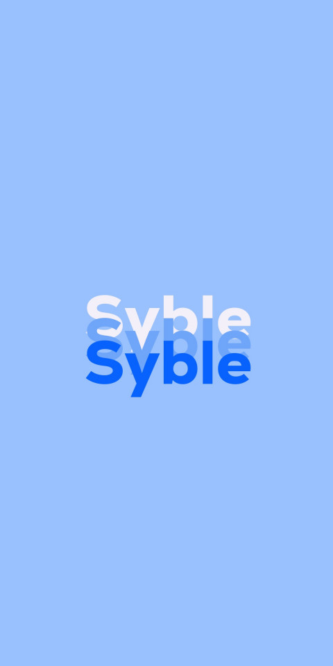 Free photo of Name DP: Syble