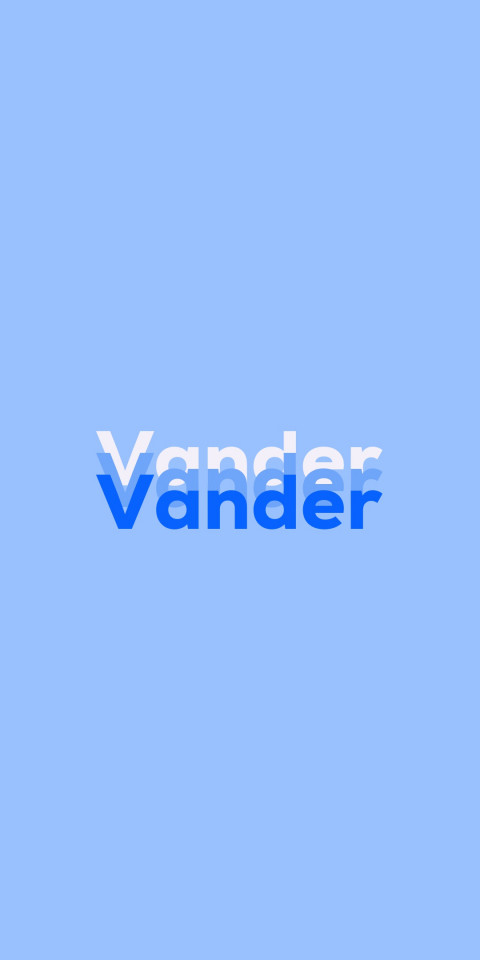 Free photo of Name DP: Vander