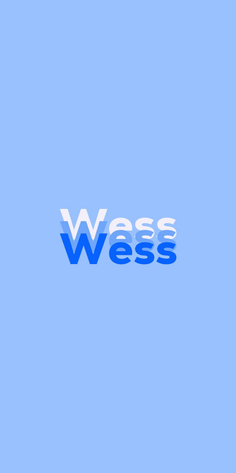 Free photo of Name DP: Wess