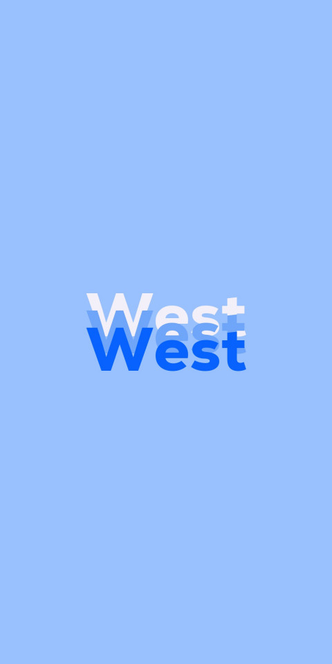 Free photo of Name DP: West