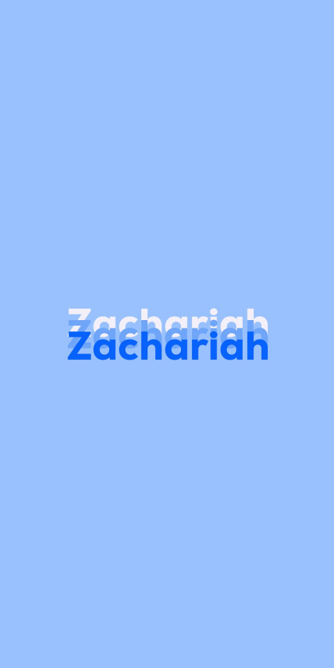 Free photo of Name DP: Zachariah