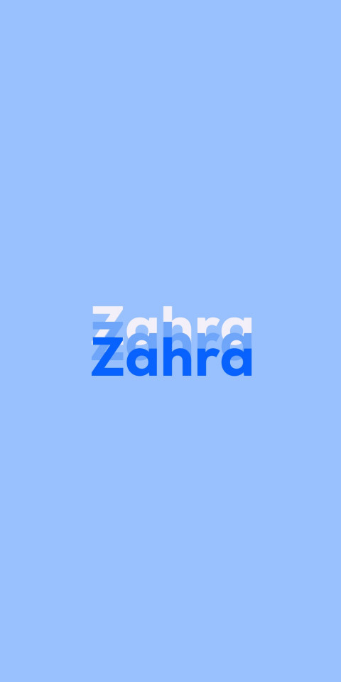 Free photo of Name DP: Zahra