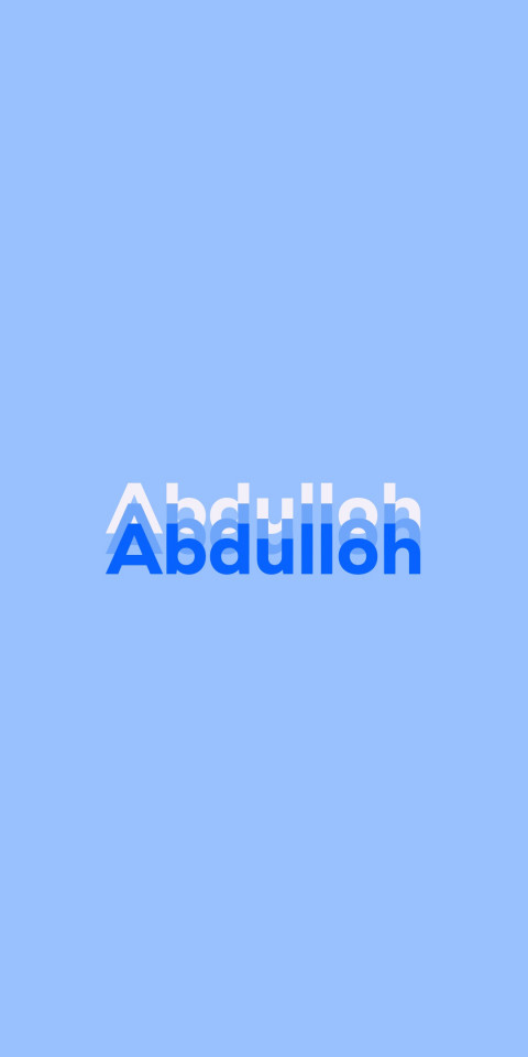 Free photo of Name DP: Abdulloh