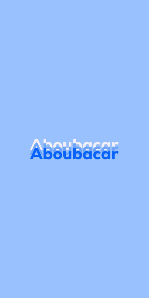 Free photo of Name DP: Aboubacar